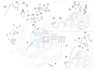 125 4T 3V ie Primavera (APAC) drawing Voltage Regulators - Electronic Control Units (ecu) - H.T. Coil