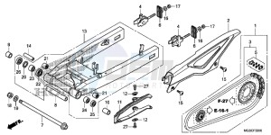 NC700DD INTEGRA E drawing SWING ARM