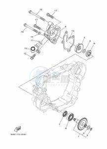 YZ85LW YZ85 (B0GB) drawing WATER PUMP