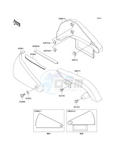 VN 800 B [VULCAN 800 CLASSIC] (B10) B10 drawing SIDE COVERS_CHAIN COVER