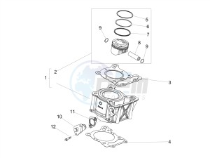 SX 125 E4 (APAC) drawing Cylinder - Piston