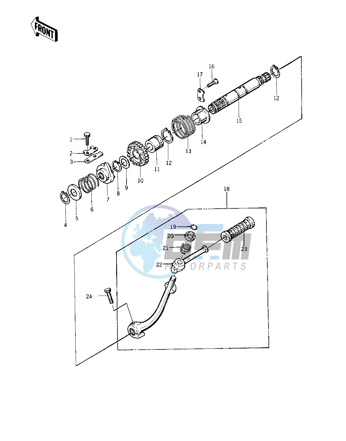 KICKSTARTER MECHANISM