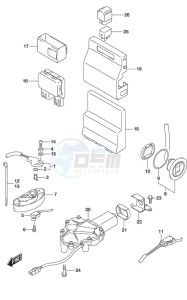 DF 150 drawing PTT Switch/Engine Control Unit (Model: TG/ZG)