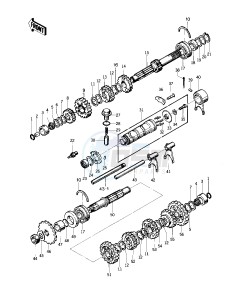 KZ 400 S [SPECIAL] (S) [SPECIAL] drawing TRANSMISSION_CHANGE DRUM -- 75 S- -