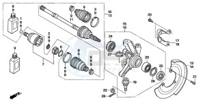 TRX680FA drawing FRONT KNUCKLE