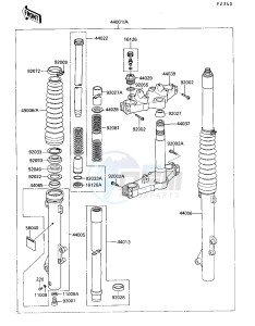 KL 250 D [KLR250] (D7-D9) [KLR250] drawing FRONT FORK