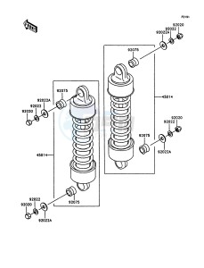 VN 1500 A [VULCAN 1500] (A10-A13) [VULCAN 1500] drawing SUSPENSION_SHOCK ABSORBER