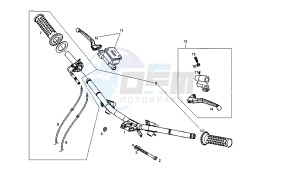 BOULEVARD - 125 CC 4T EU3 drawing HANDLEBAR