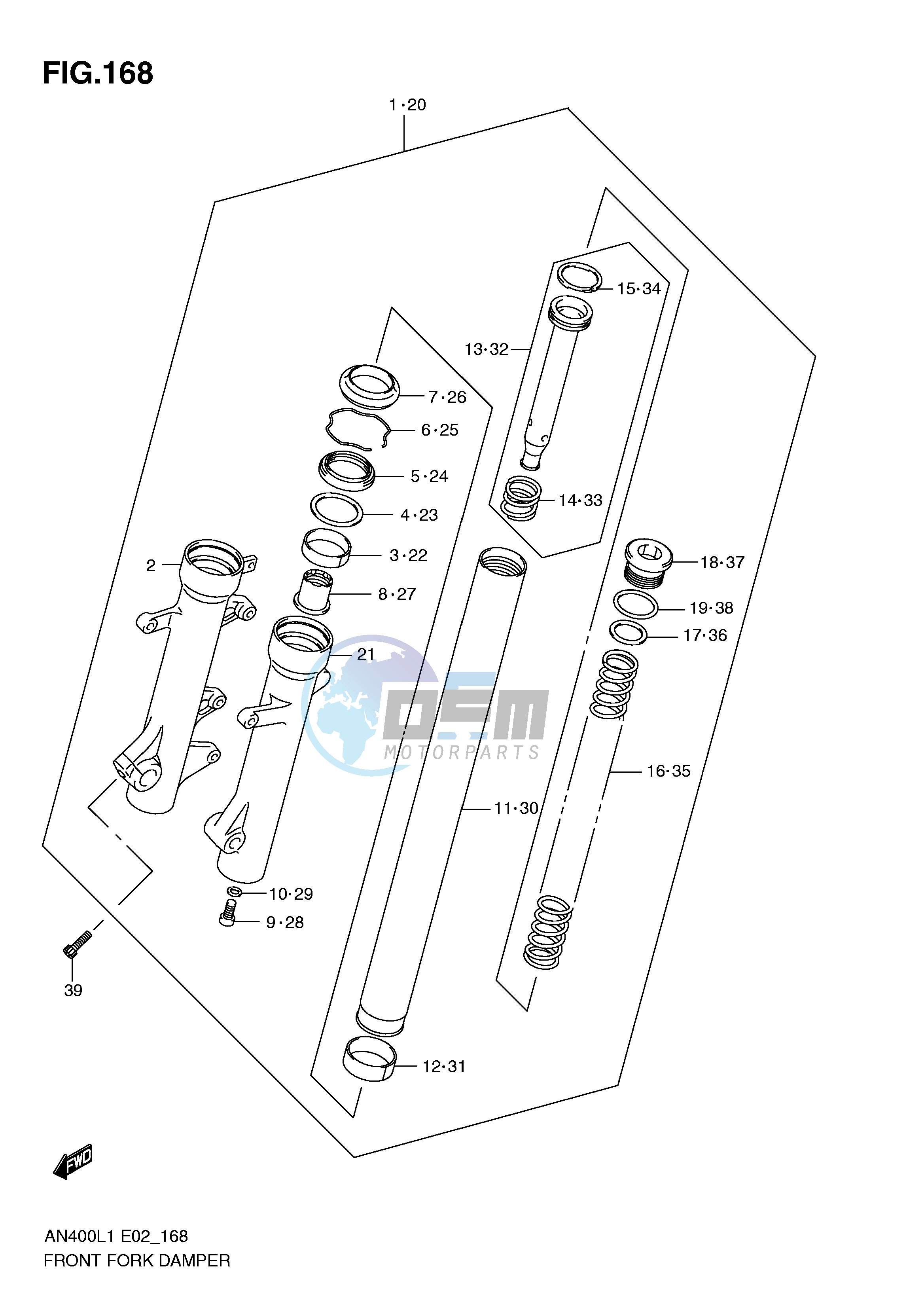 FRONT FORK DAMPER (AN400ZAL1 E19)