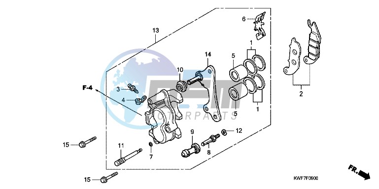 FRONT BRAKE CALIPER