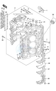 DF 300AP drawing Cylinder Block