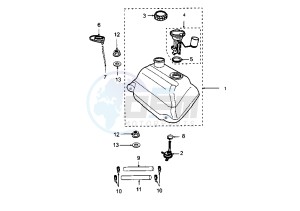 LOOXOR 125-150 - 125 cc drawing FUEL TANK