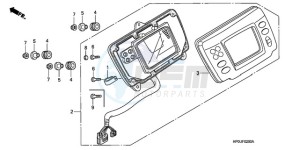 TRX500FE9 Australia - (U) drawing METER