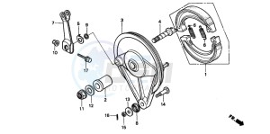 CMX250C REBEL drawing REAR BRAKE PANEL