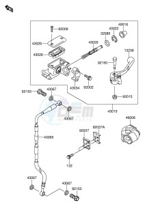 RM65 (E19) drawing FRONT MASTER CYLINDER