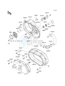 KAF 950 B [MULE 3010 DIESEL 4X4] (B7F) B7F drawing CONVERTER COVER