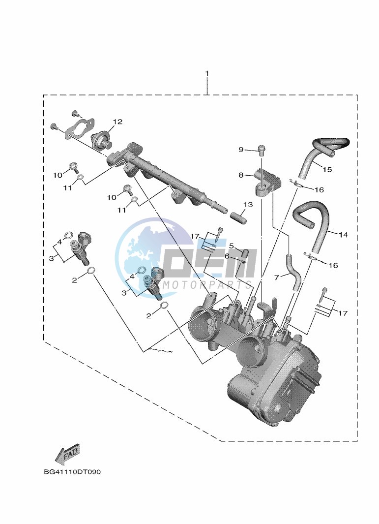 THROTTLE BODY ASSY 1