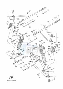 YFZ450R YFZ45YSSK (BW2E) drawing FRONT SUSPENSION & WHEEL