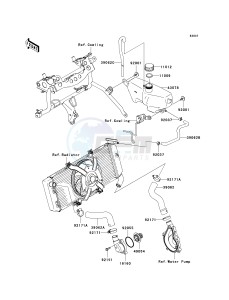 KLE 650 A [VERSYS EUROPEAN] (A7F-A8F) A8F drawing WATER PIPE