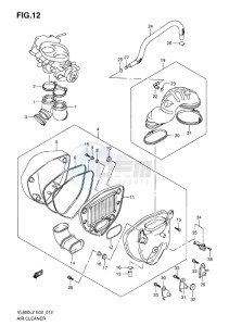 VL800 INTRUDER EU drawing AIR CLEANER