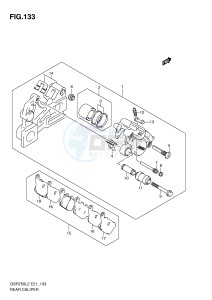 GSR750 (E21) drawing REAR CALIPER (GSR750L2 E24)