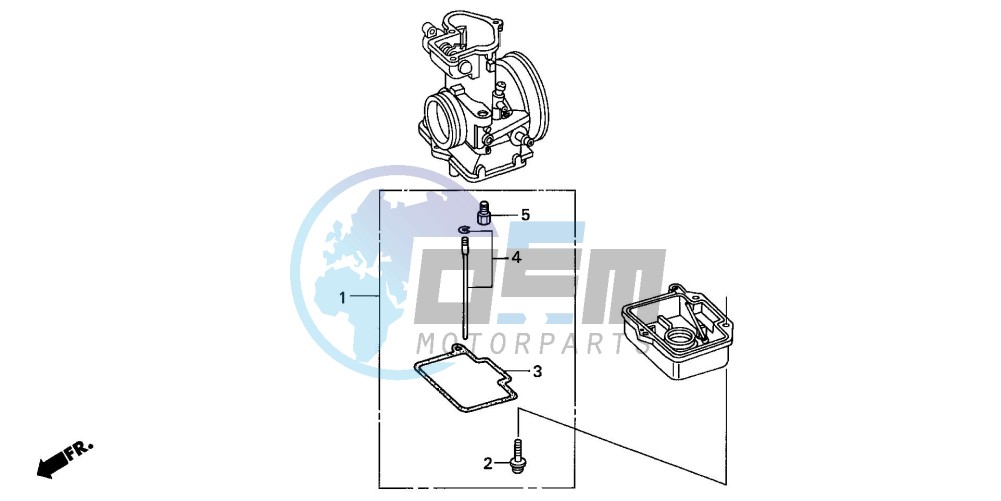 CARBURETOR OPTIONAL PARTS KIT (CR250R4-7)