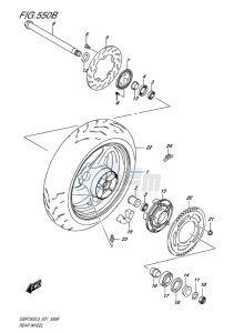 GSR750Z ABS EU drawing REAR WHEEL