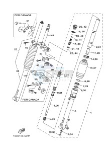 TT-R125 TT-R125LWE (19CT 19CU) drawing FRONT FORK 2