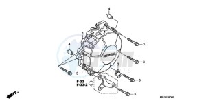 CBR600RR9 Europe Direct - (ED / MK) drawing GENERATOR COVER