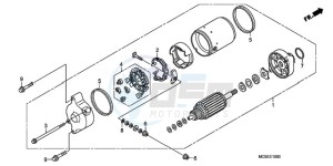 ST1300A9 Korea - (KO / ABS MME) drawing STARTING MOTOR