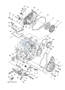 XT1200Z SUPER TENERE ABS (BP83) drawing CRANKCASE COVER 1