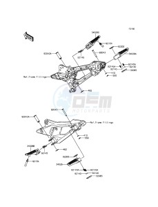 Z800 ZR800CGFA UF (UK FA) XX (EU ME A(FRICA) drawing Footrests