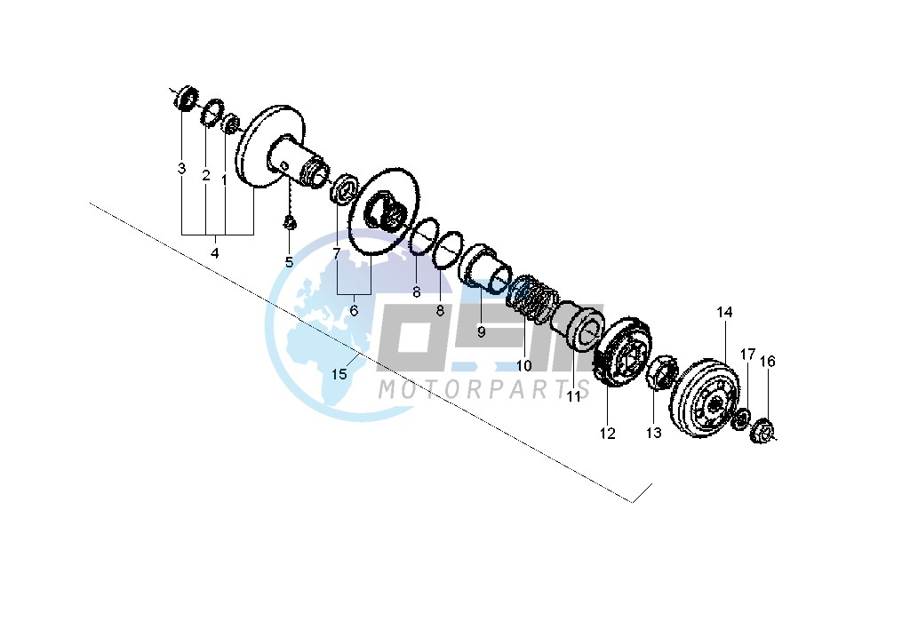 Driven pulley