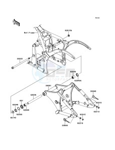 VN900 CLASSIC VN900BDFA GB XX (EU ME A(FRICA) drawing Swingarm