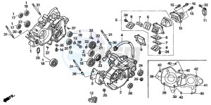 CR125R drawing CRANKCASE (CR125R5-7)