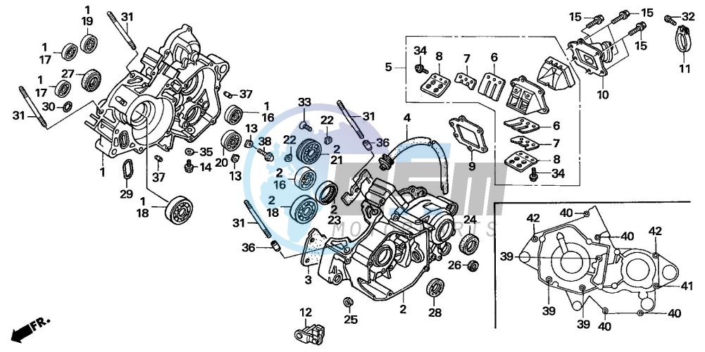 CRANKCASE (CR125R5-7)