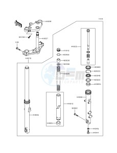 ZL 600 B [ELIMINATOR 600] (B2-B3) [ELIMINATOR 600] drawing FRONT FORK