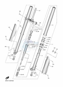 YZ450F (B2WH) drawing FRONT FORK