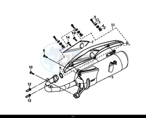 SYMPHONY CARGO 50 (AY05W7-EU) (L7-M0) drawing EXHAUST MUFFLER