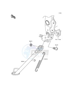 NINJA_250SL_ABS BX250BFS XX (EU ME A(FRICA) drawing Stand(s)