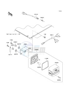KAF 620 J [MULE 3010 TRANS4X4] (J6J-J8F) J7F drawing TAILLIGHT-- S- -