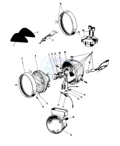 A1 250 SAMURAI drawing OPTIONAL PARTS