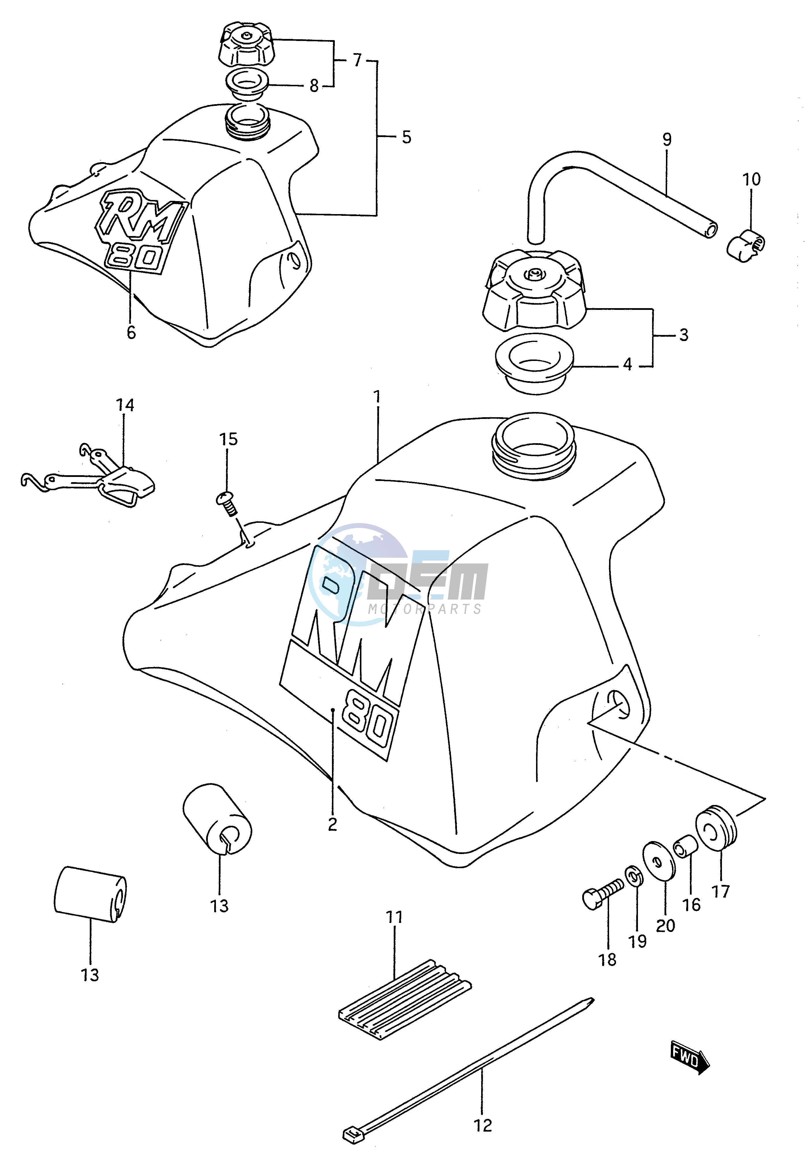 FUEL TANK (MODEL J K)