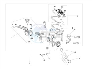 SHIVER 900 E4 ABS (EMEA, LATAM) drawing Front master cilinder