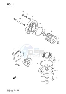 DR-Z125 EU drawing OIL PUMP