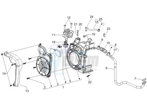 LX 150 4T USA drawing Secondary air box