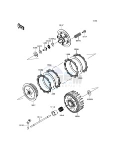 KX250F KX252AHF EU drawing Clutch