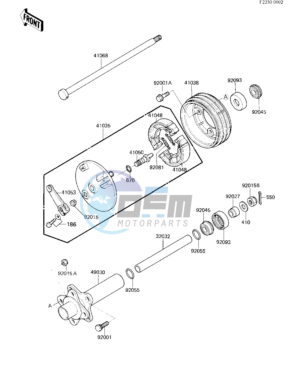 FRONT HUB_BRAKE -- 84 A1- -