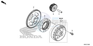 TRX500FE2G TRX500 Europe Direct - (ED) drawing STARTING GEAR