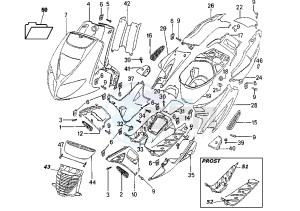 SPEEDFIGHT AQUA - 50 cc drawing BODY